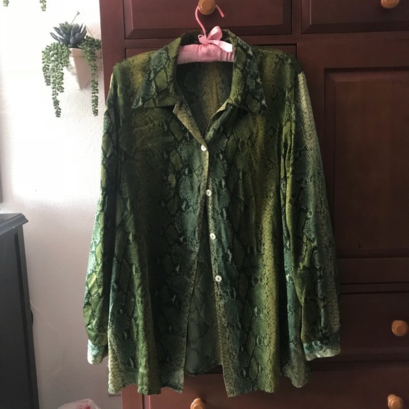 Vintage Silk Button-up - Picture 1 of 3
